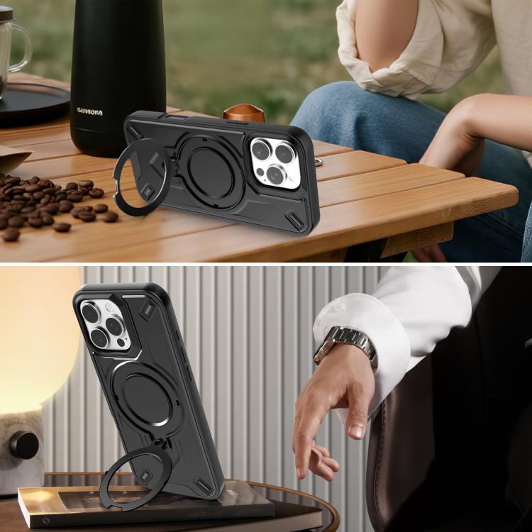 For iPhone 16 Pro Max Dijia Rotating Bracket Magnetic Phone Case