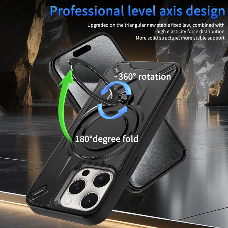 For iPhone 15 Pro Max Dijia Rotating Bracket Magnetic Phone Case