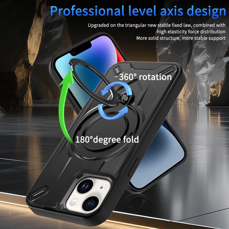For iPhone 15 Plus Dijia Rotating Bracket Magnetic Phone Case