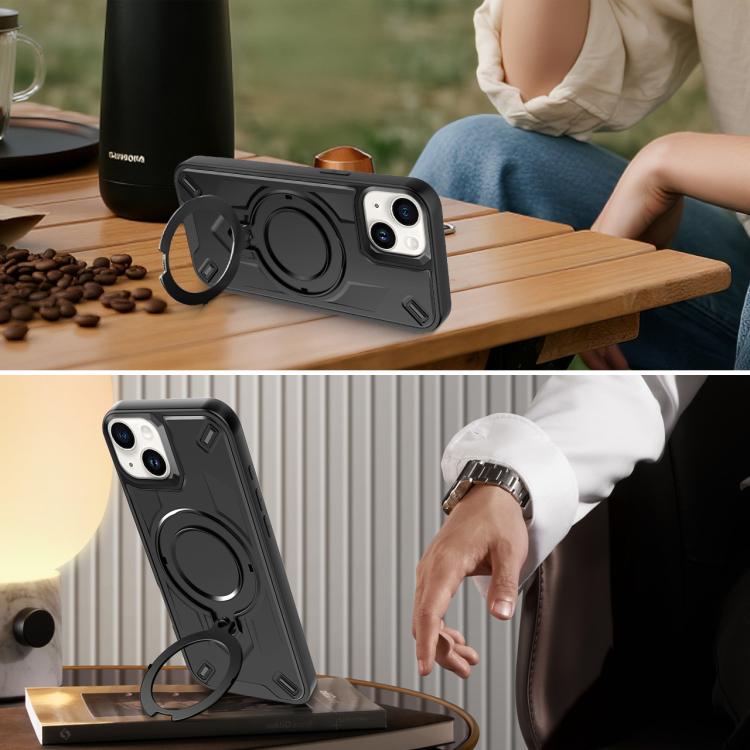 For iPhone 15 Plus Dijia Rotating Bracket Magnetic Phone Case