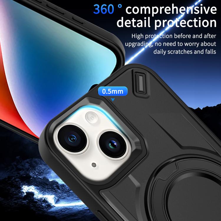 For iPhone 15 Plus Dijia Rotating Bracket Magnetic Phone Case