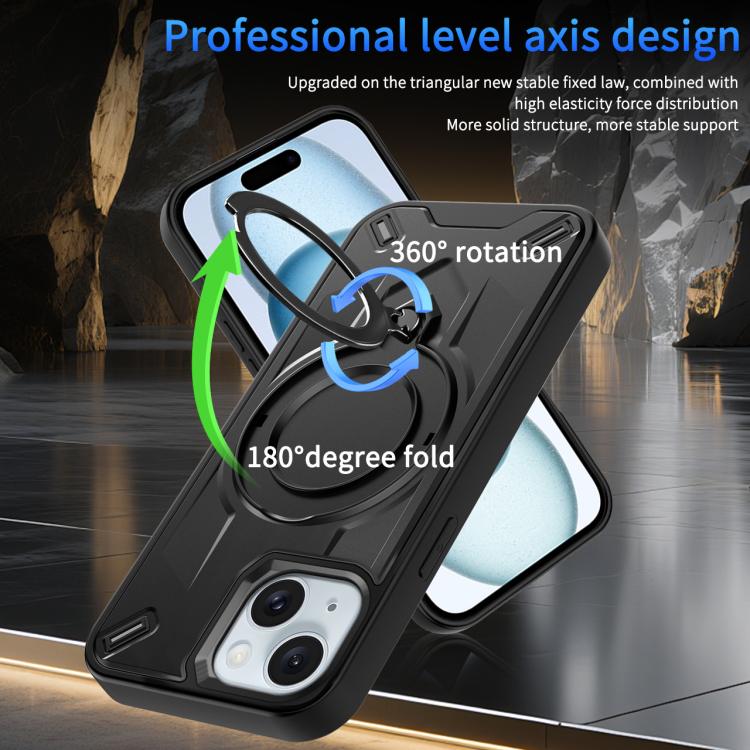 For iPhone 15 Dijia Rotating Bracket Magnetic Phone Case