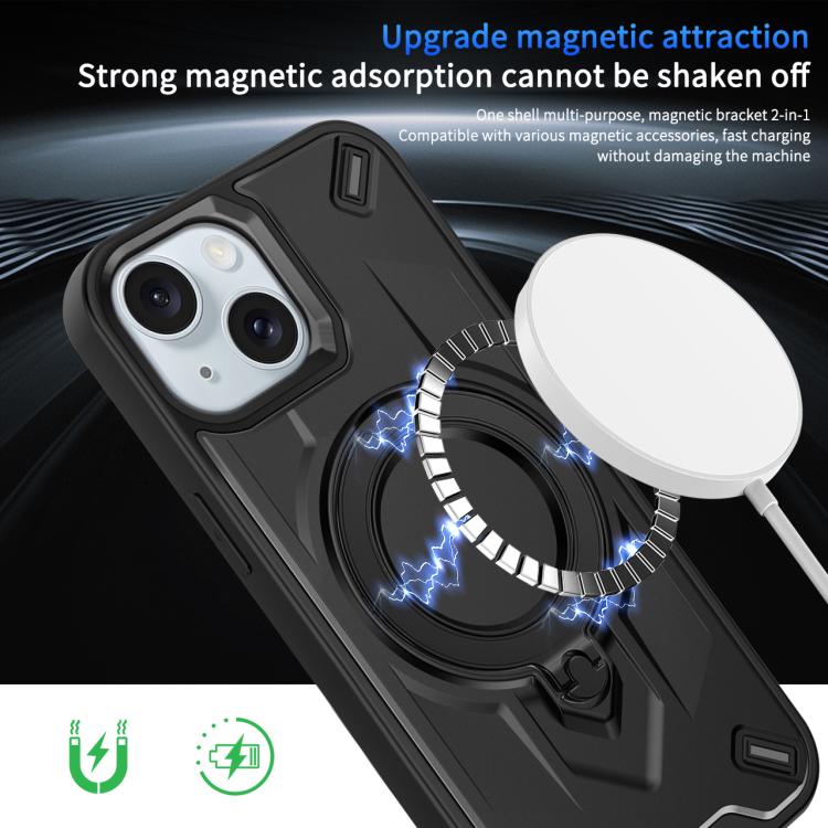 For iPhone 15 Dijia Rotating Bracket Magnetic Phone Case