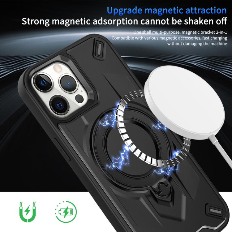 For iPhone 14 Pro Max Dijia Rotating Bracket Magnetic Phone Case