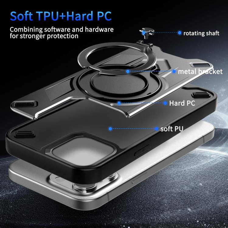 For iPhone 14 Pro Dijia Rotating Bracket Magnetic Phone Case
