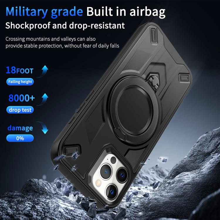 For iPhone 12 Pro Dijia Rotating Bracket Magnetic Phone Case