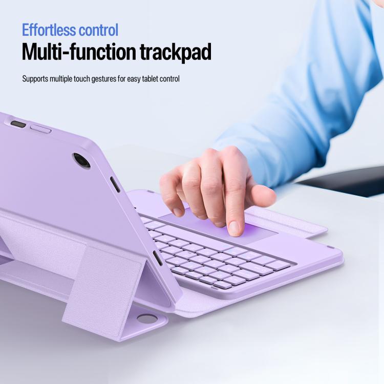 For Galaxy Tab A11+ / A9+ DUX DUCIS YK Series Magnetic Wireless Keyboard Vegan Leather Tablet Case