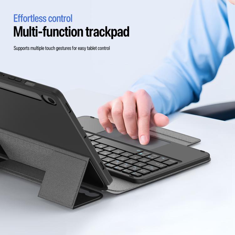 For Galaxy Tab S10 Lite / S10 FE / S9 FE / S9 DUX DUCIS YK Series Magnetic Wireless Keyboard Vegan Leather Tablet Case