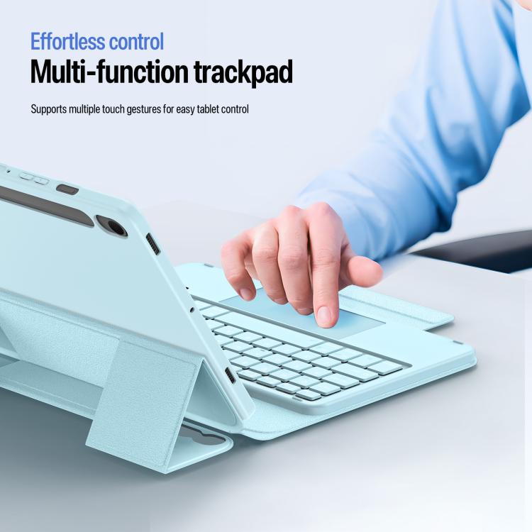 For Galaxy Tab S10 Lite / S10 FE / S9 FE / S9 DUX DUCIS YK Series Magnetic Wireless Keyboard Vegan Leather Tablet Case