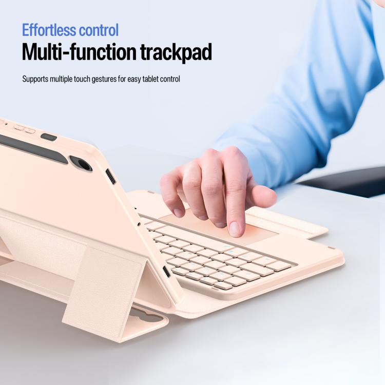 For Galaxy Tab S10 Lite / S10 FE / S9 FE / S9 DUX DUCIS YK Series Magnetic Wireless Keyboard Vegan Leather Tablet Case