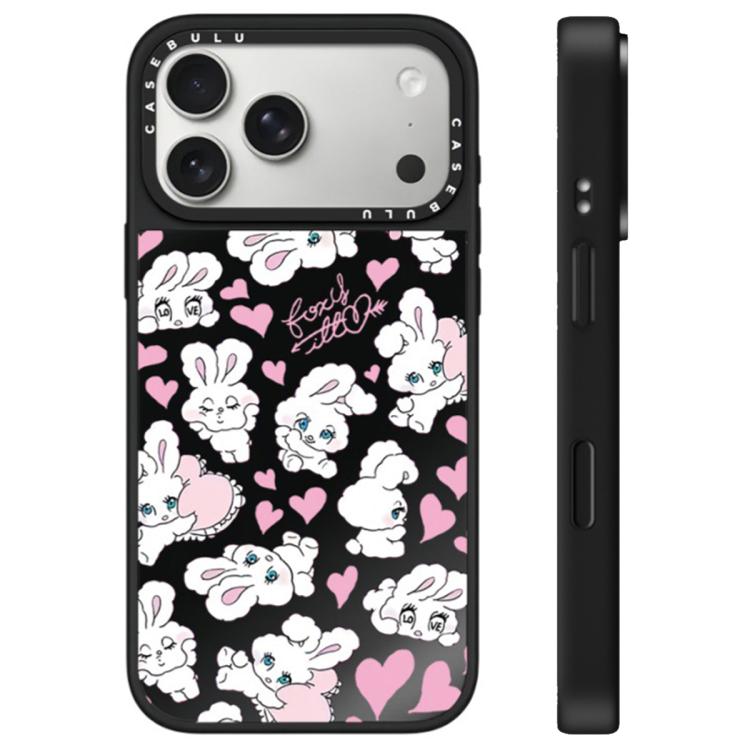For iPhone 17 Pro Bunny Series Pattern Camera Control Button Mirror Phone Case