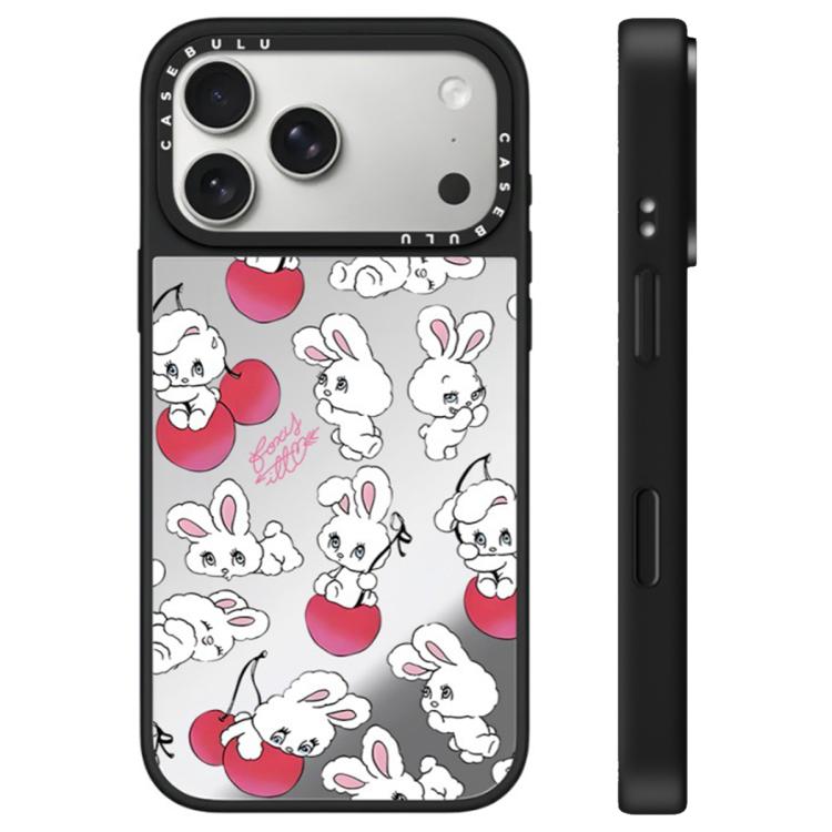 For iPhone 17 Pro Bunny Series Pattern Camera Control Button Mirror Phone Case