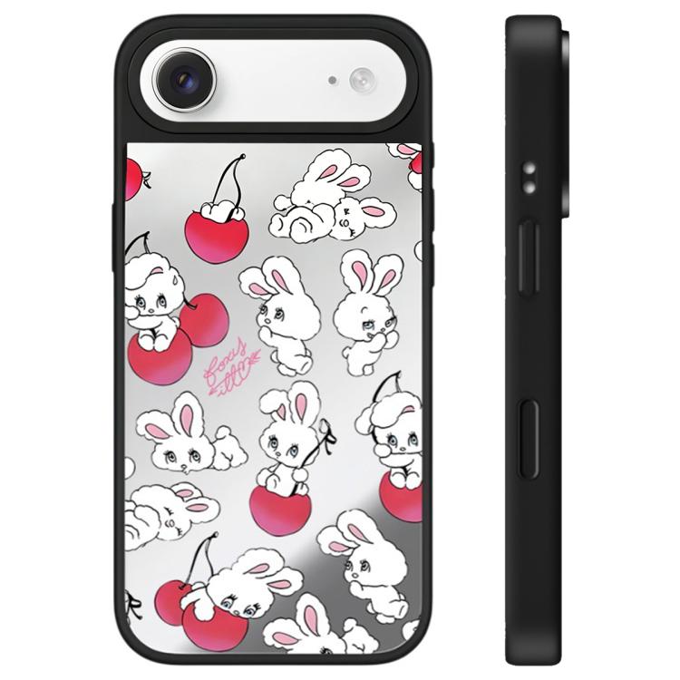For iPhone Air Bunny Series Pattern Camera Control Button Mirror Phone Case