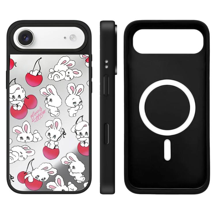 For iPhone Air Bunny Series Pattern Camera Control Button Mirror Magnetic Phone Case