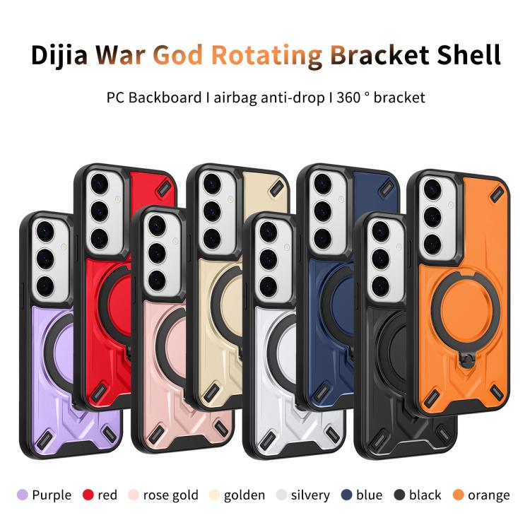 For Galaxy S25 5G Dijia Rotating Bracket Magnetic Phone Case