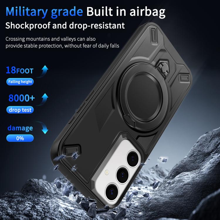 For Galaxy S25 5G Dijia Rotating Bracket Magnetic Phone Case