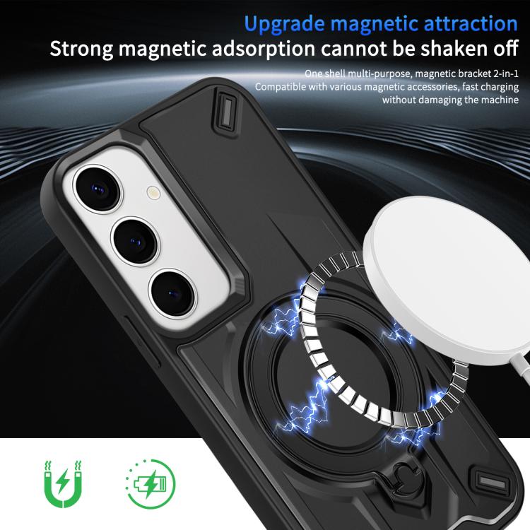 For Galaxy S25 5G Dijia Rotating Bracket Magnetic Phone Case