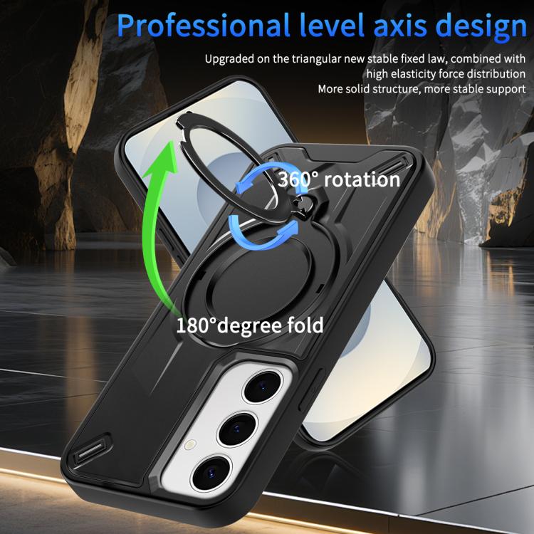 For Galaxy S24+ 5G Dijia Rotating Bracket Magnetic Phone Case