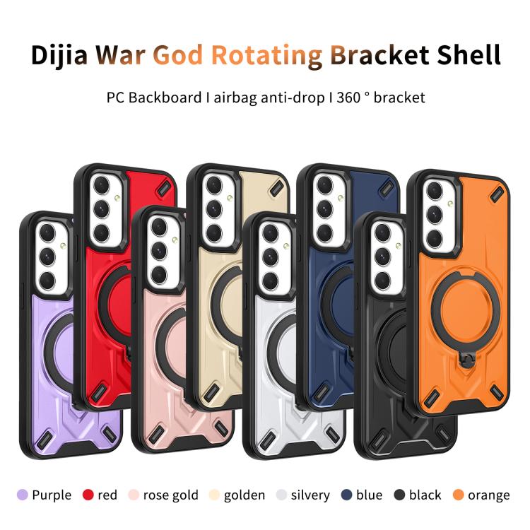 For Galaxy S23 FE 5G Dijia Rotating Bracket Magnetic Phone Case