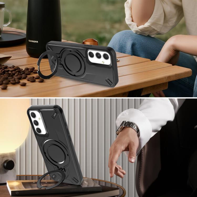 For Galaxy S23 FE 5G Dijia Rotating Bracket Magnetic Phone Case