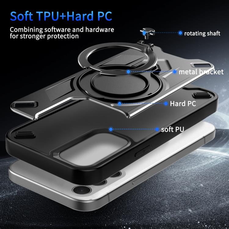 For Galaxy S23 FE 5G Dijia Rotating Bracket Magnetic Phone Case