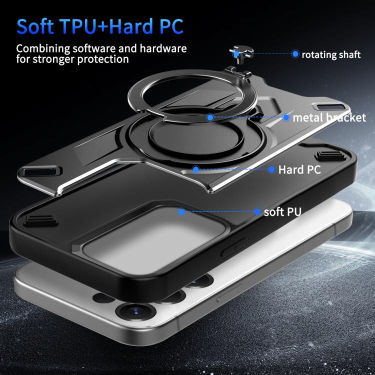 For Galaxy S23 Ultra 5G Dijia Rotating Bracket Magnetic Phone Case