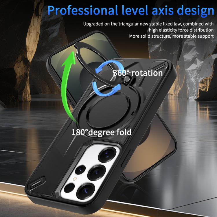 For Galaxy S23 Ultra 5G Dijia Rotating Bracket Magnetic Phone Case