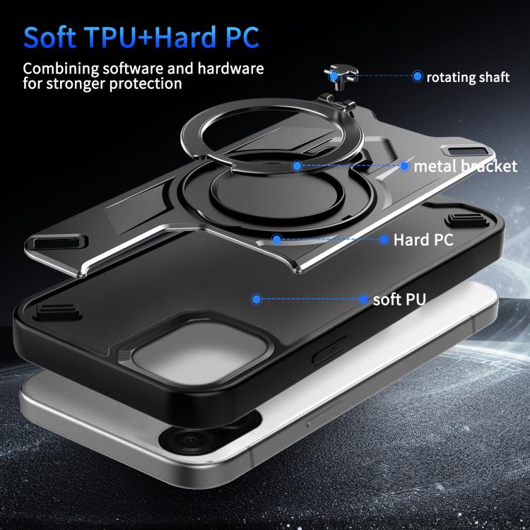 For Galaxy A06 4G / 5G Dijia Rotating Bracket Magnetic Phone Case