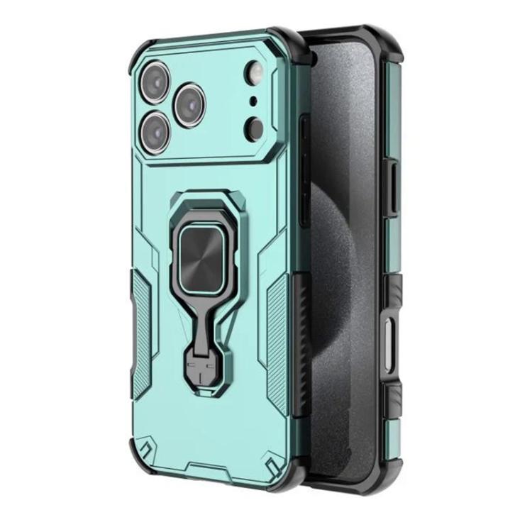 For iPhone 17 Pro Max WANLONFENG Metal Kickstand Phone Case with Screen Protector