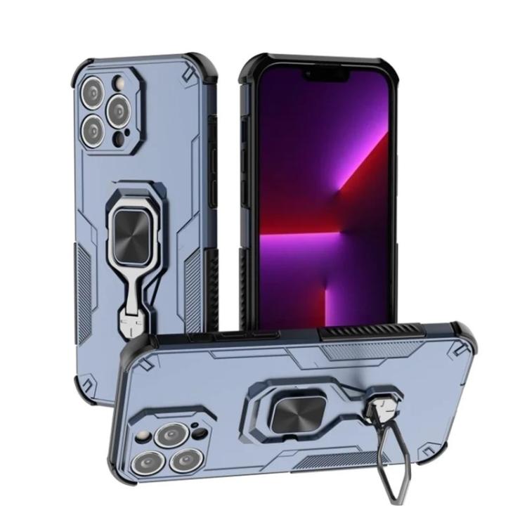 For iPhone 13 Pro WANLONFENG Metal Kickstand Phone Case with Screen Protector