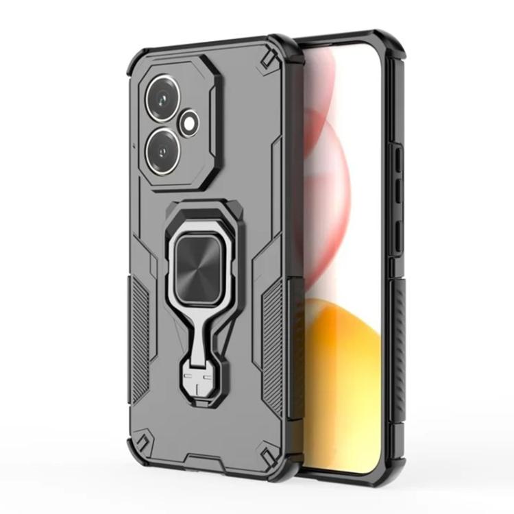 For Honor 400 Global 156.5mm WANLONFENG Metal Kickstand Phone Case with Screen Protector