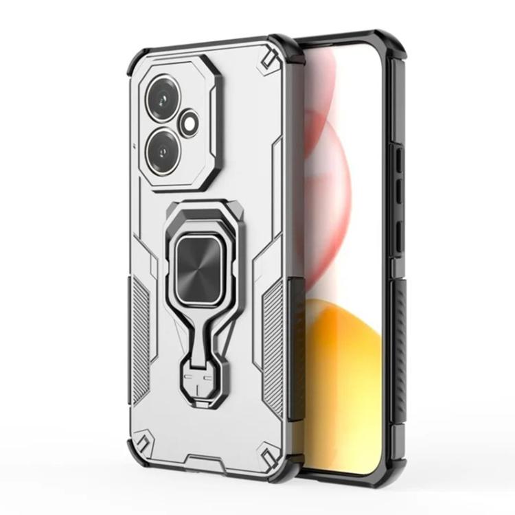 For Honor 400 Global 156.5mm WANLONFENG Metal Kickstand Phone Case with Screen Protector