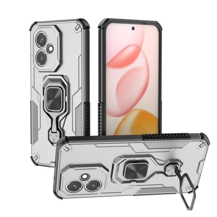 For Honor 400 Global 156.5mm WANLONFENG Metal Kickstand Phone Case with Screen Protector