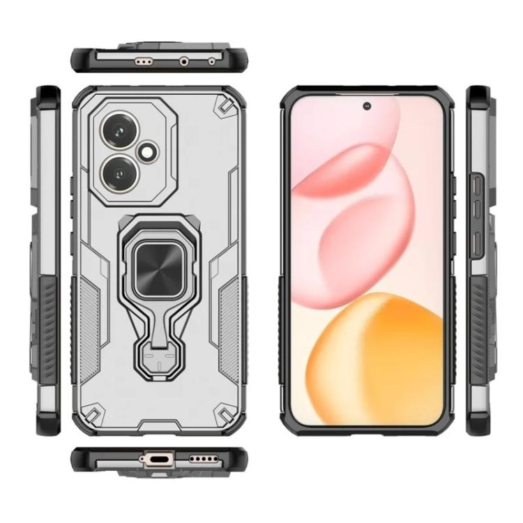For Honor 400 Global 156.5mm WANLONFENG Metal Kickstand Phone Case with Screen Protector