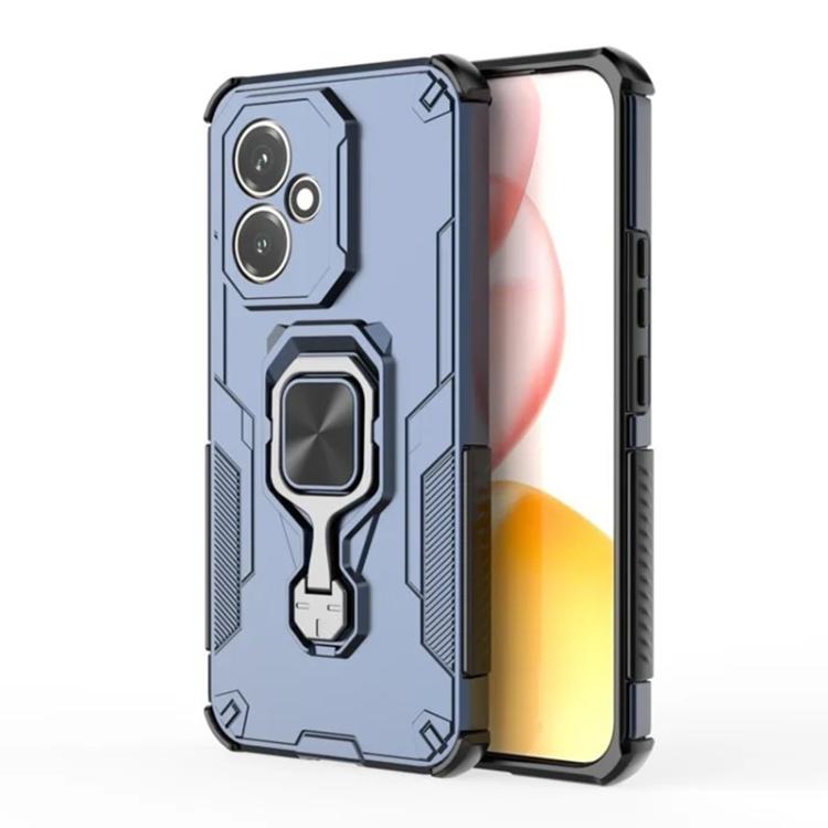 For Honor 400 Global 156.5mm WANLONFENG Metal Kickstand Phone Case with Screen Protector