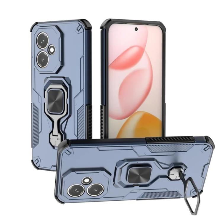 For Honor 400 Global 156.5mm WANLONFENG Metal Kickstand Phone Case with Screen Protector