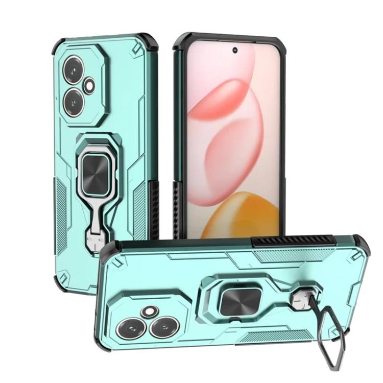 For Honor 400 Global 156.5mm WANLONFENG Metal Kickstand Phone Case with Screen Protector