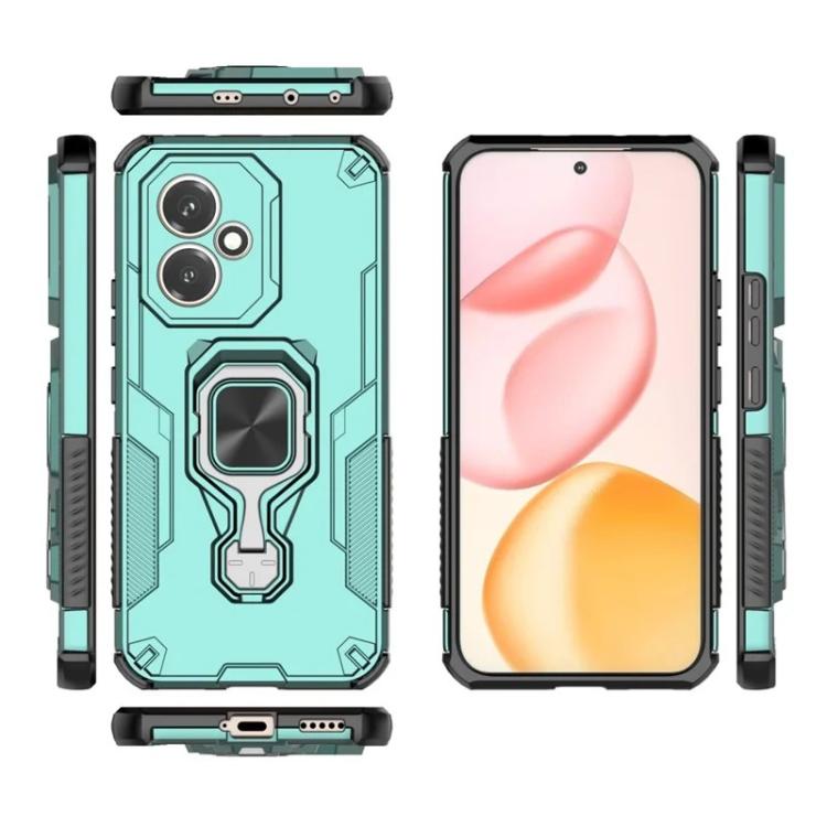 For Honor 400 Global 156.5mm WANLONFENG Metal Kickstand Phone Case with Screen Protector
