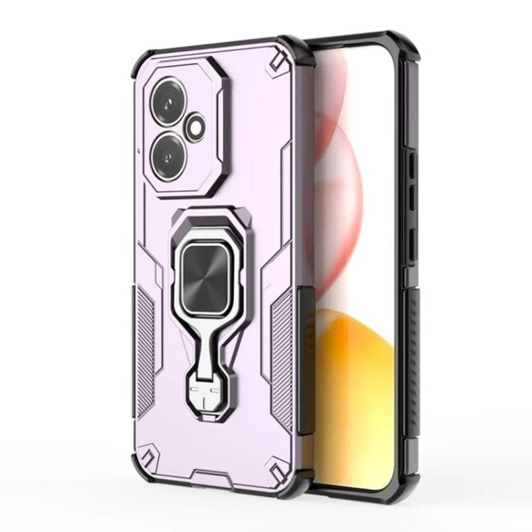 For Honor 400 Global 156.5mm WANLONFENG Metal Kickstand Phone Case with Screen Protector