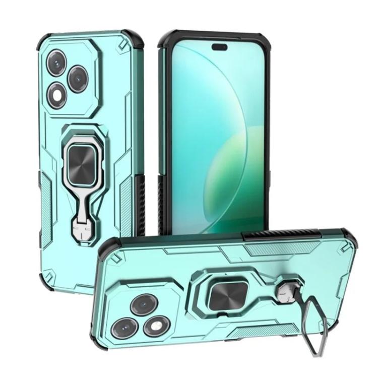 For Honor 400 Lite Global WANLONFENG Metal Kickstand Phone Case with Screen Protector