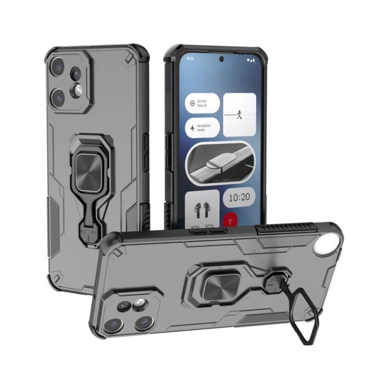 For Nothing CMF Phone 2 Pro WANLONFENG Metal Kickstand Phone Case with Screen Protector