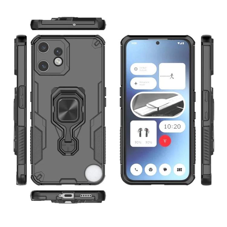 For Nothing CMF Phone 2 Pro WANLONFENG Metal Kickstand Phone Case with Screen Protector