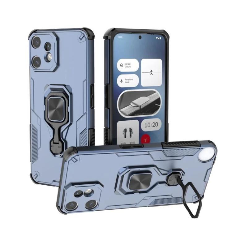 For Nothing CMF Phone 2 Pro WANLONFENG Metal Kickstand Phone Case with Screen Protector