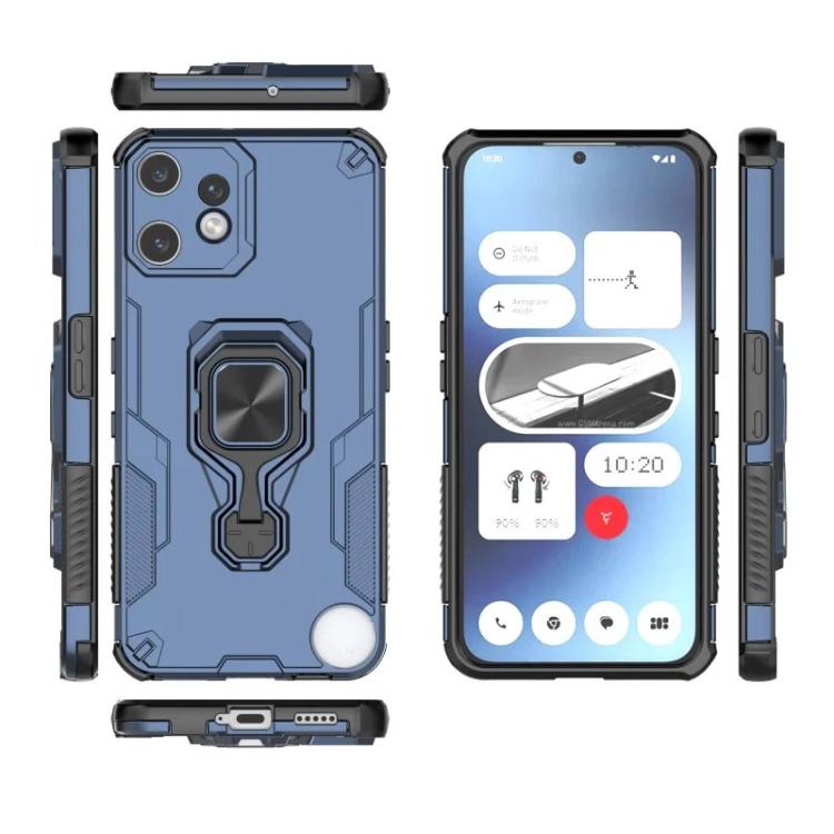 For Nothing CMF Phone 2 Pro WANLONFENG Metal Kickstand Phone Case with Screen Protector