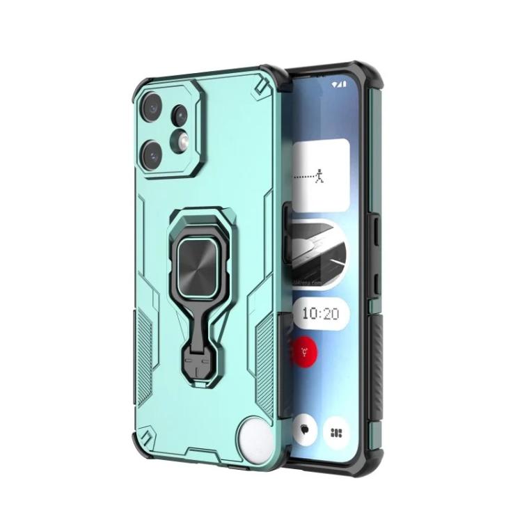 For Nothing CMF Phone 2 Pro WANLONFENG Metal Kickstand Phone Case with Screen Protector