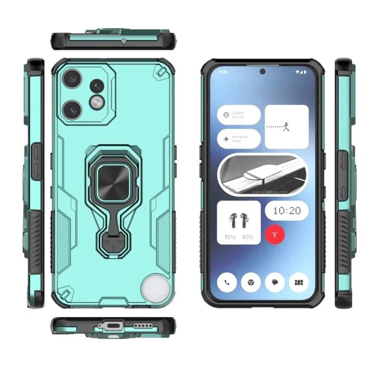 For Nothing CMF Phone 2 Pro WANLONFENG Metal Kickstand Phone Case with Screen Protector