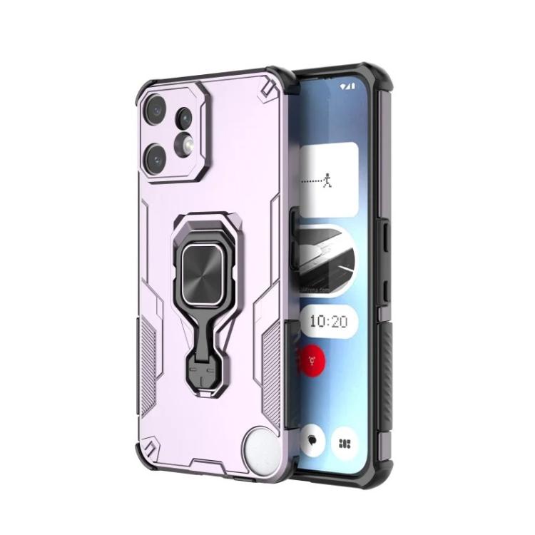 For Nothing CMF Phone 2 Pro WANLONFENG Metal Kickstand Phone Case with Screen Protector
