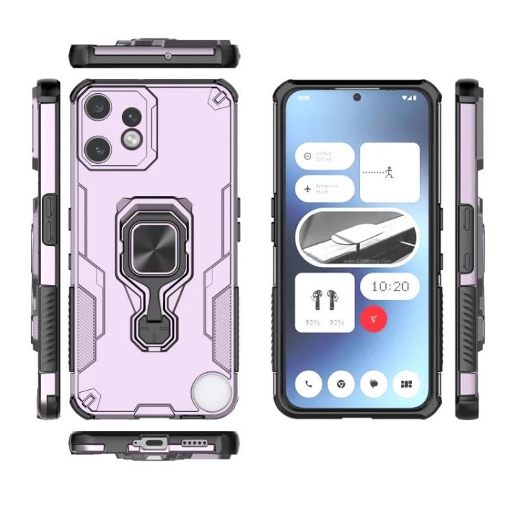 For Nothing CMF Phone 2 Pro WANLONFENG Metal Kickstand Phone Case with Screen Protector