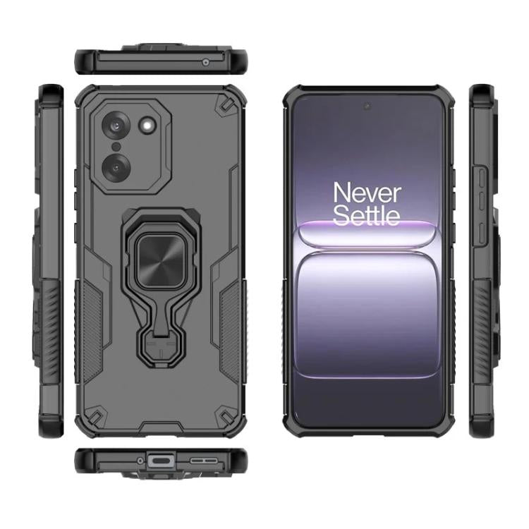For OnePlus Ace 5 Racing / Nord CE5 5G WANLONFENG Metal Kickstand Phone Case with Screen Protector