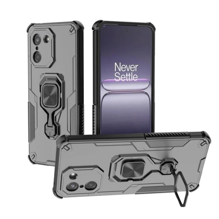 For OnePlus Ace 5 Racing / Nord CE5 5G WANLONFENG Metal Kickstand Phone Case with Screen Protector